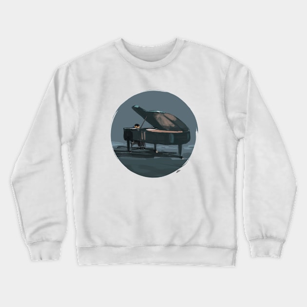 Glen Gould pianist tribute Crewneck Sweatshirt by adolfux